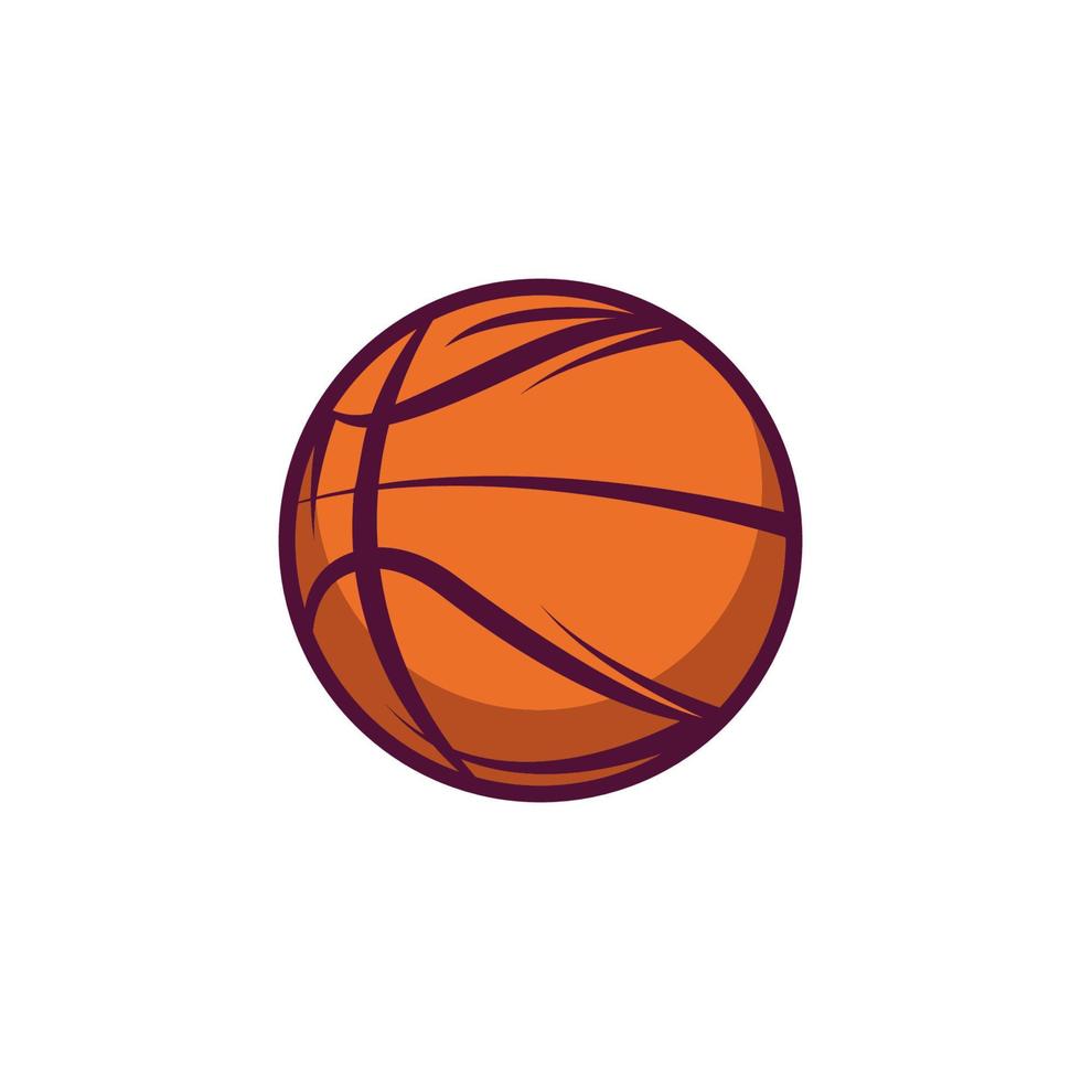 plantilla de vector de diseño de icono de baloncesto