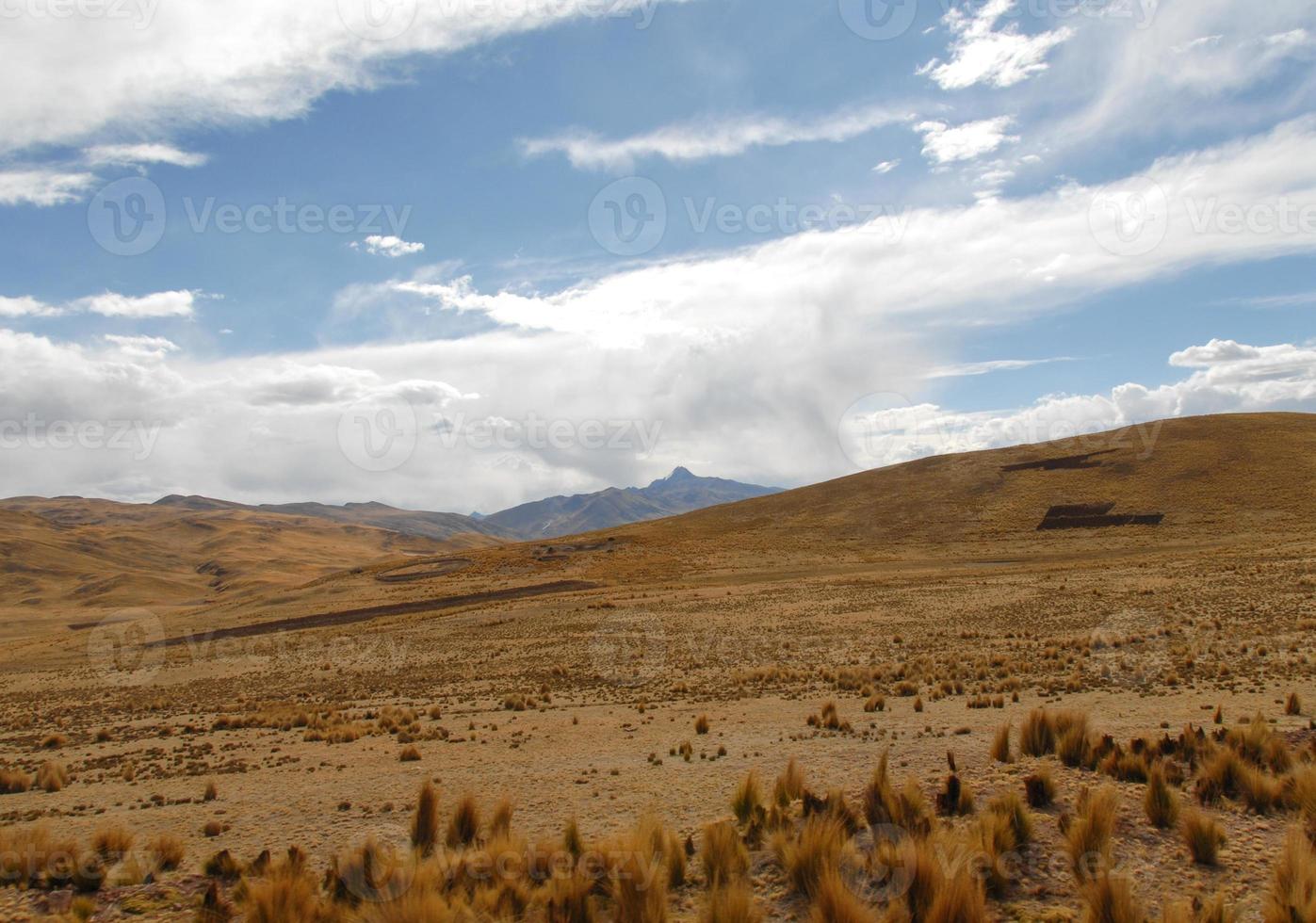 View along the Cusco-Puno Road, Peru photo