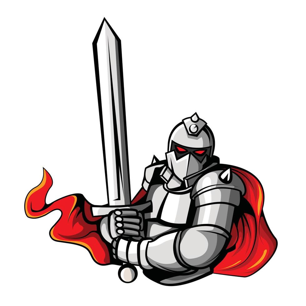 Knight Warrior Design Illustration vector