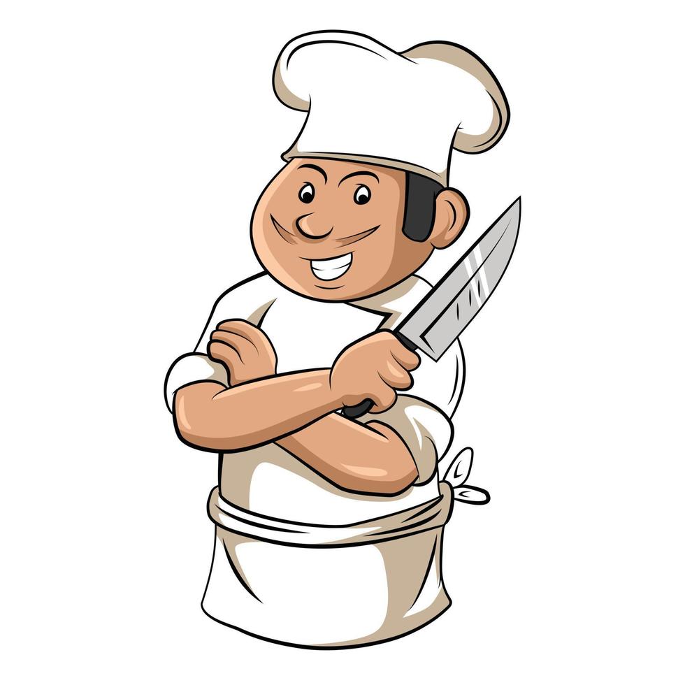 Chef Cooking Illustration Design vector