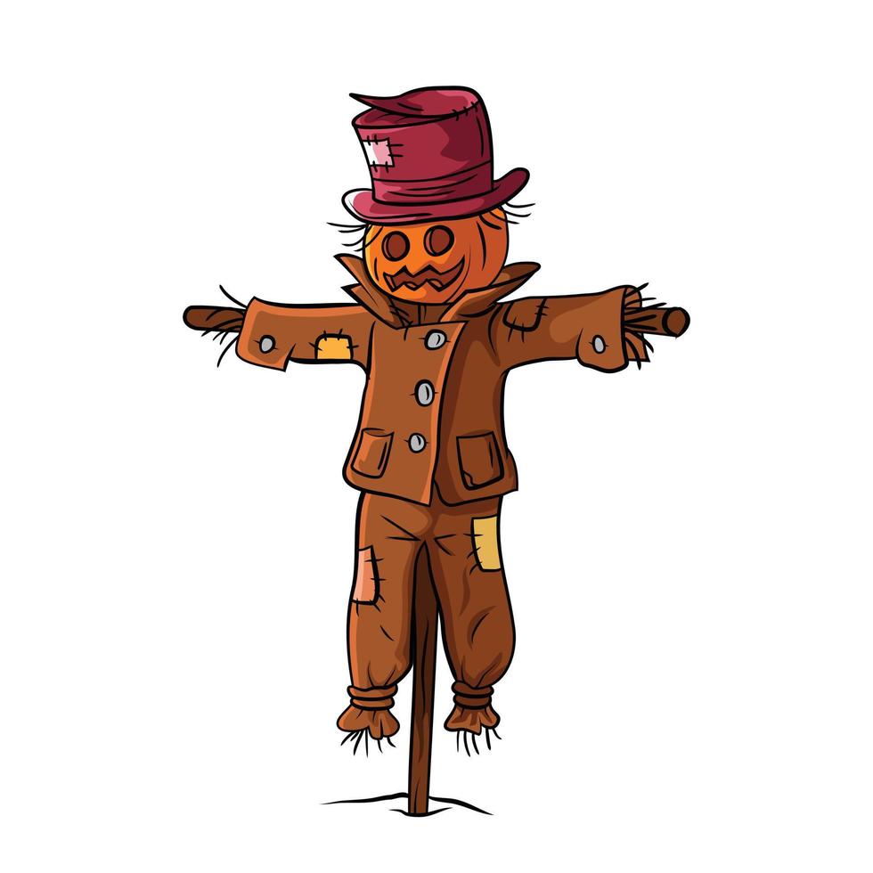 Scarecrow Vector Illustration Design