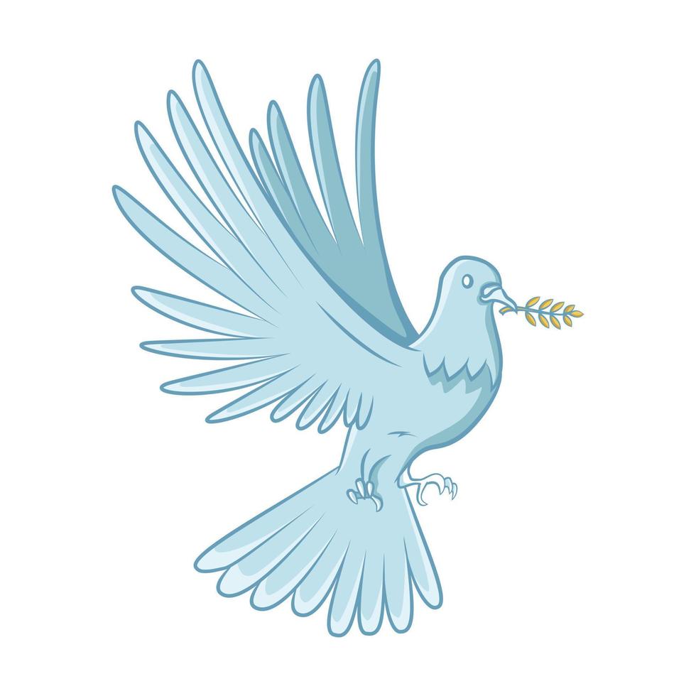 Flying Peace Dove illustration vector