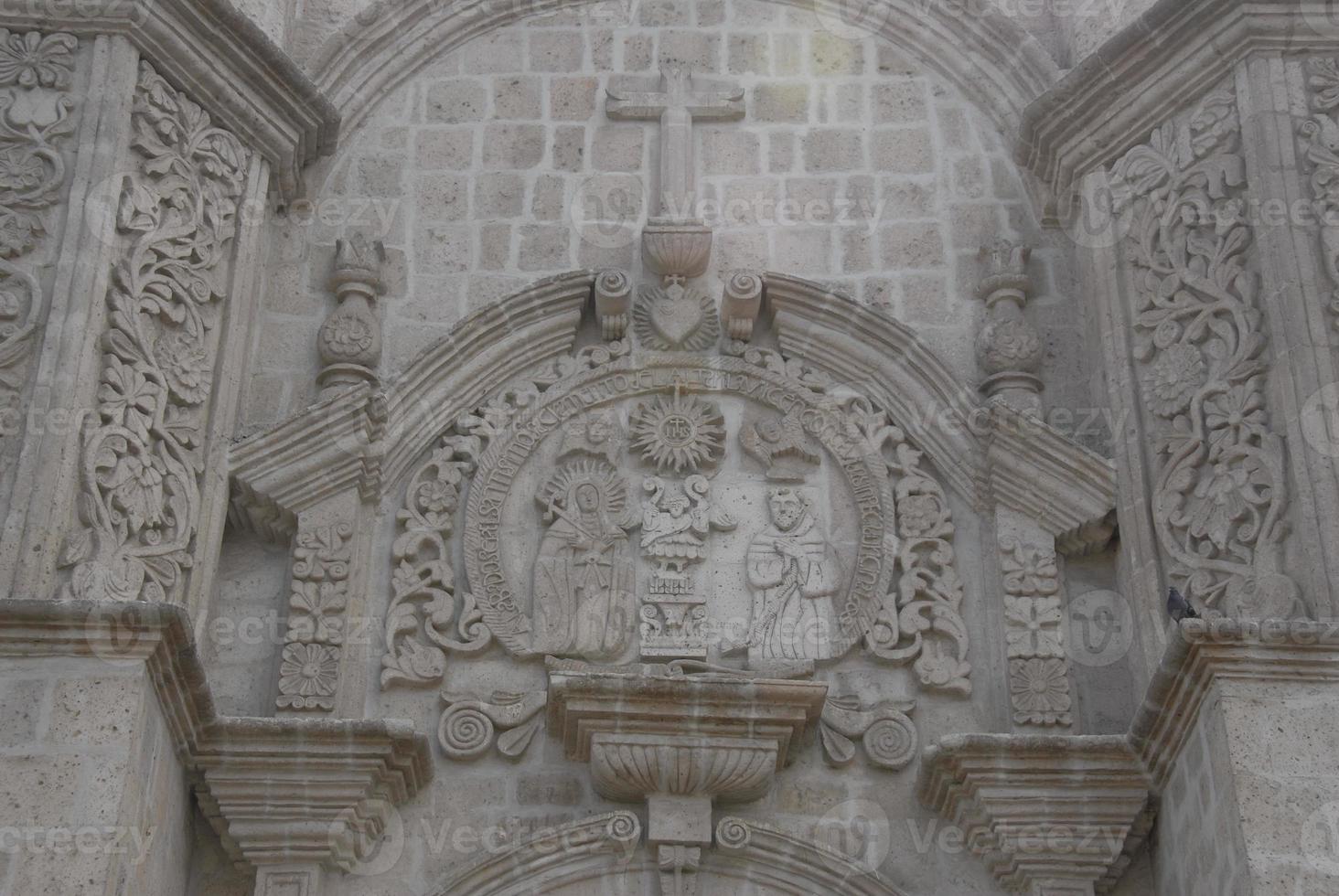 iglesia de san francisco en arequipa, perú foto