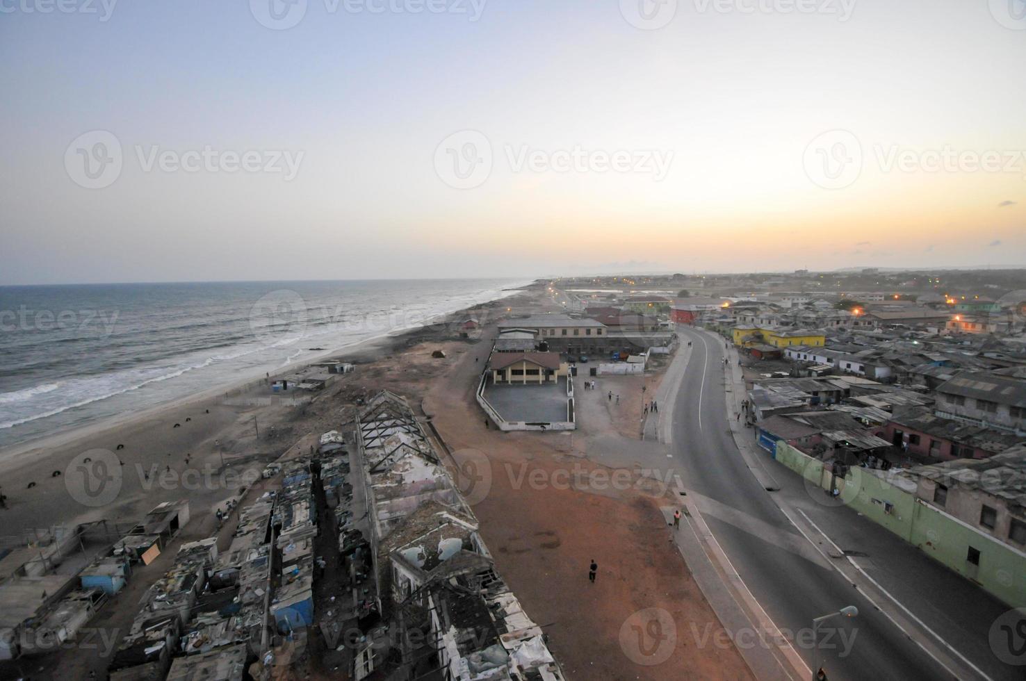 vista panorámica de accra, ghana foto