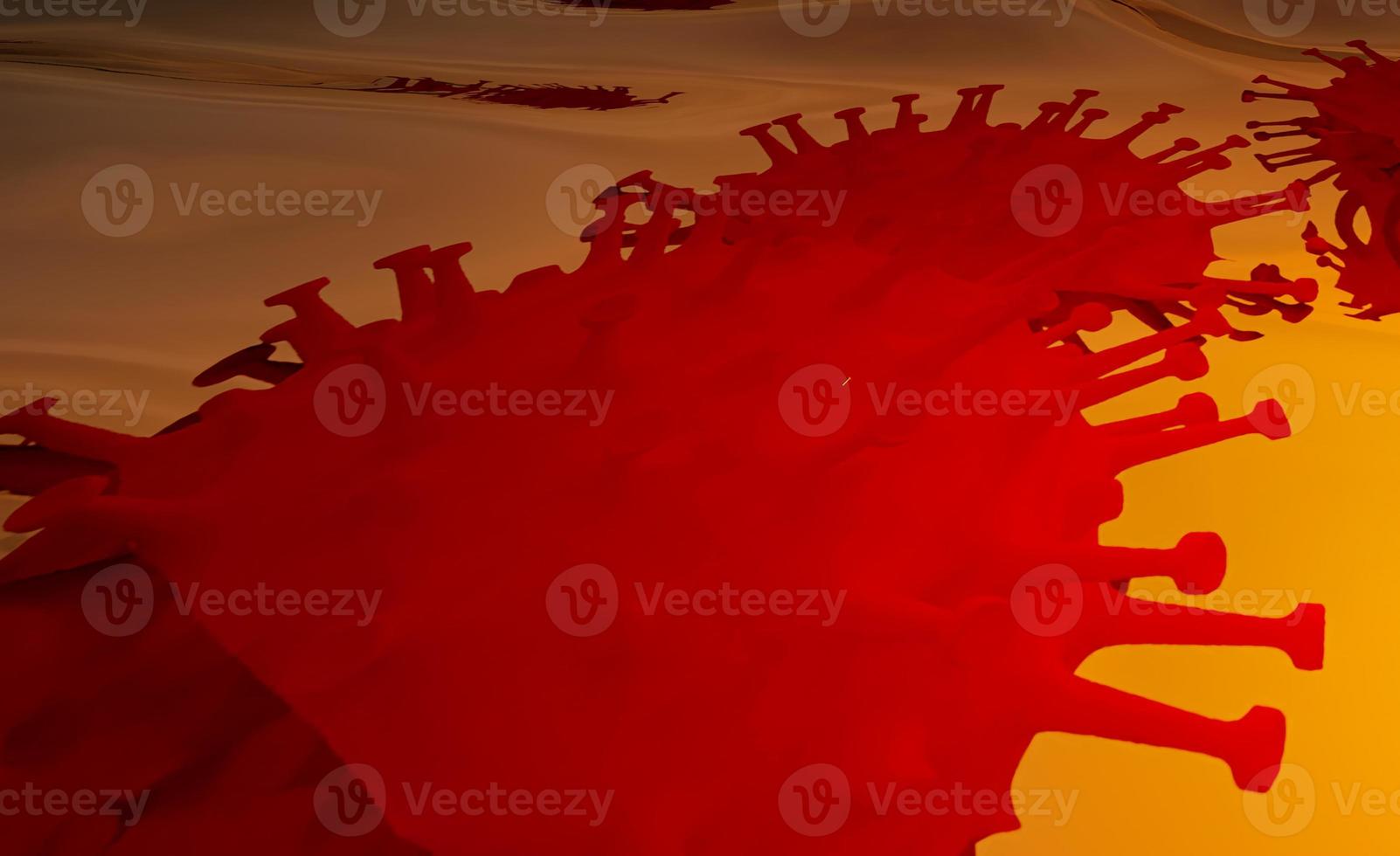 3D Rendering Corona Virus Covid-19 Pandemic Background photo