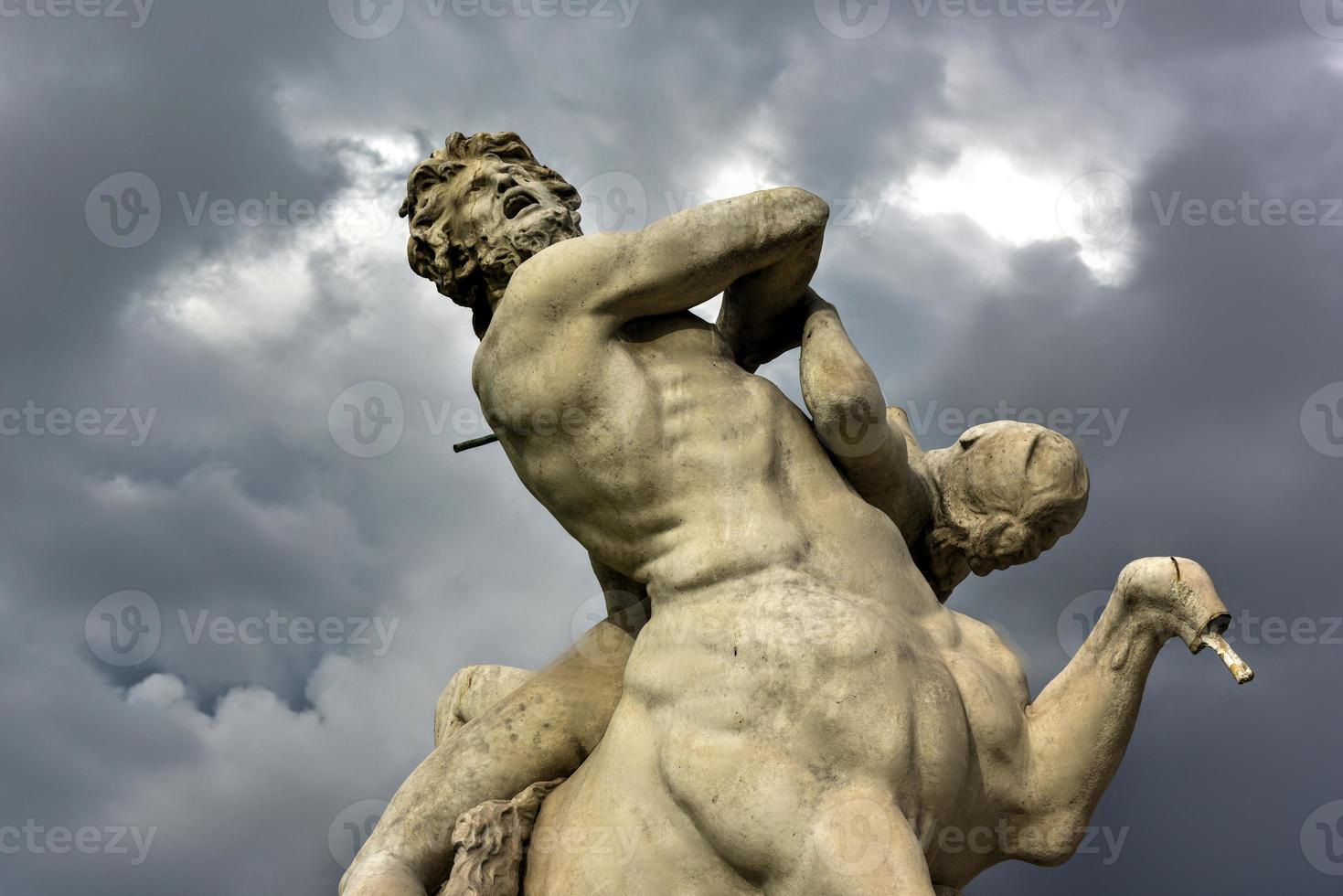 Statue in Tuileries Garden in Paris, France. It is one of the oldest and most popular places in the center of Paris in the 1st district, on the right bank of Seine. photo