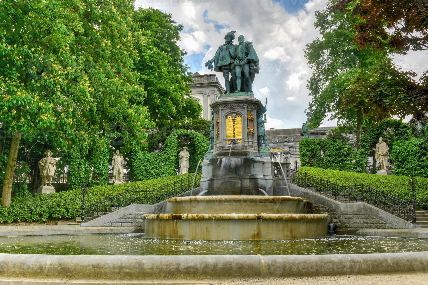 Place du Petit Sablon park in Brussels, Belgium photo