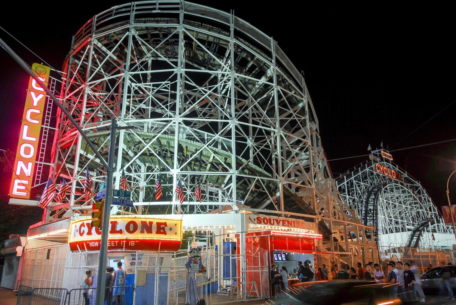 Cyclone Rollercoaster in Coney Island, Brooklyn, New York City. photo