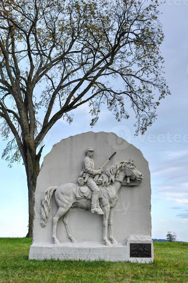 monumento conmemorativo, gettysburg, pensilvania foto