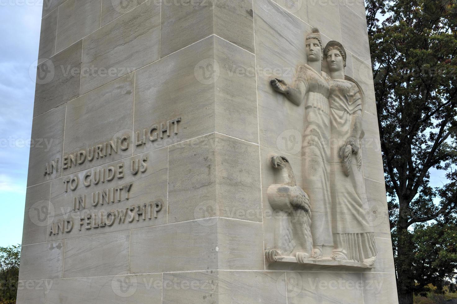 monumento conmemorativo, gettysburg, pensilvania foto