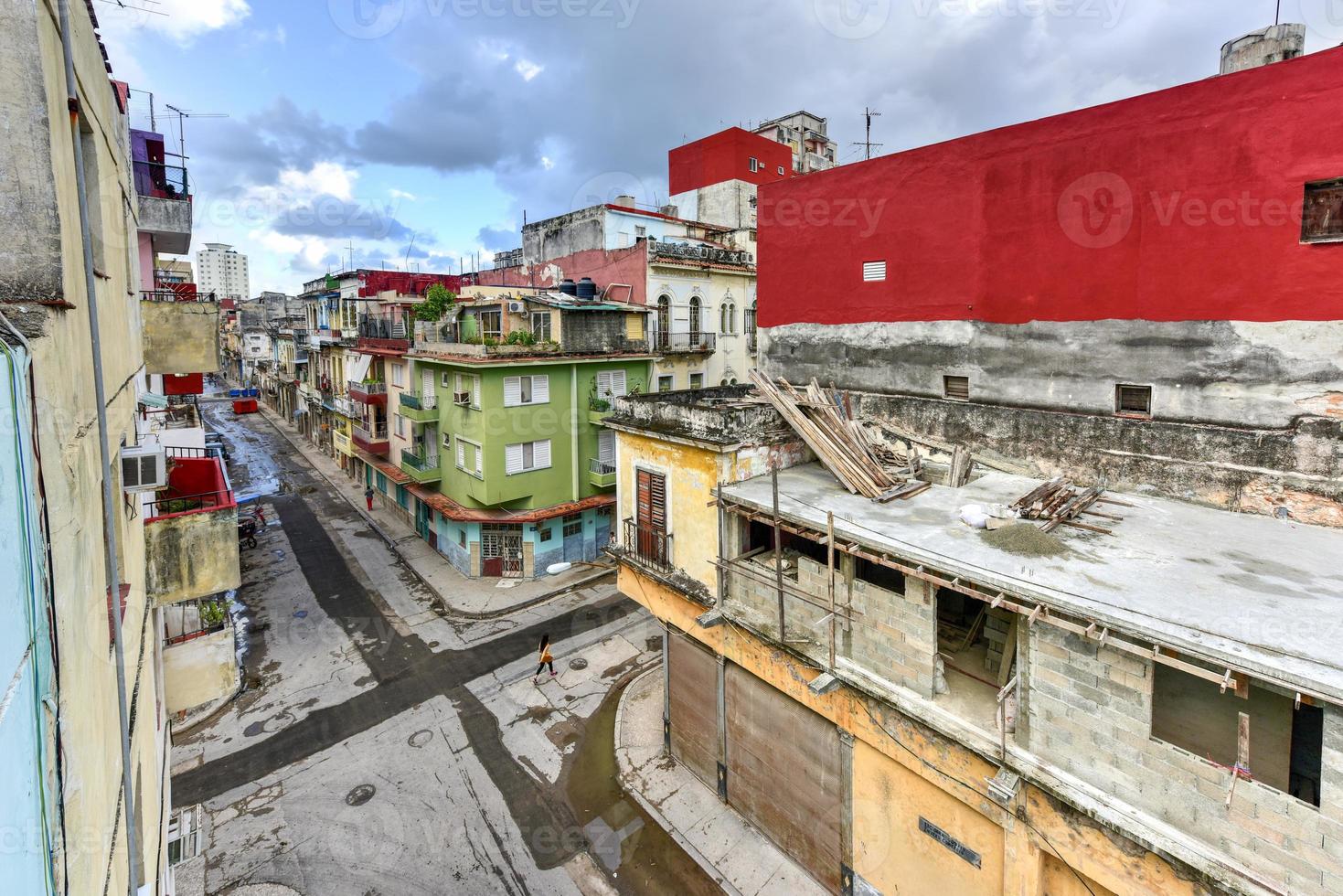 vista aérea de la habana vieja, cuba. foto