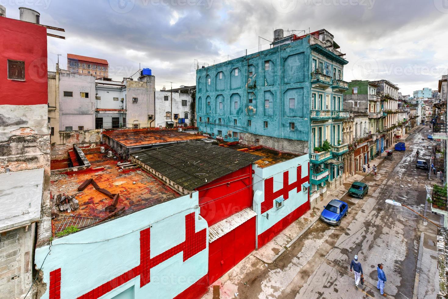 vista aérea de la habana vieja, cuba. foto