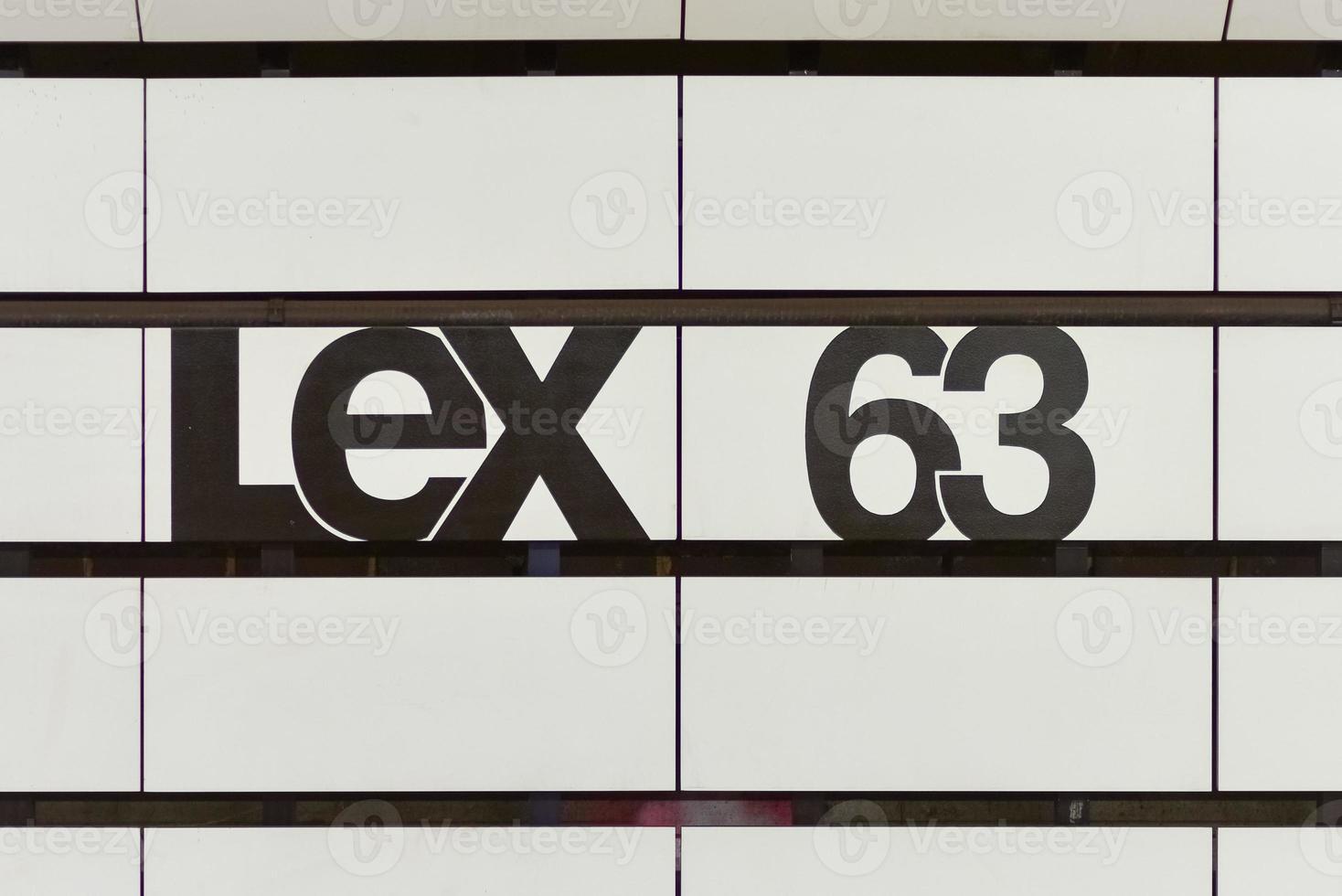 Lexington and 63rd Street subway station in New York City, New York. photo