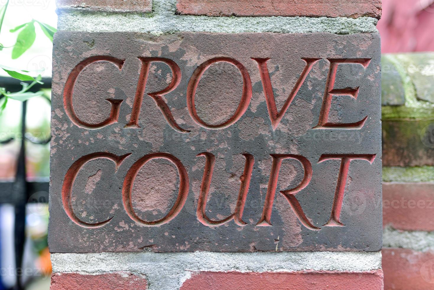 Grove Court, a private enclave in the Greenwich Village neighborhood of Manhattan, New York City. photo