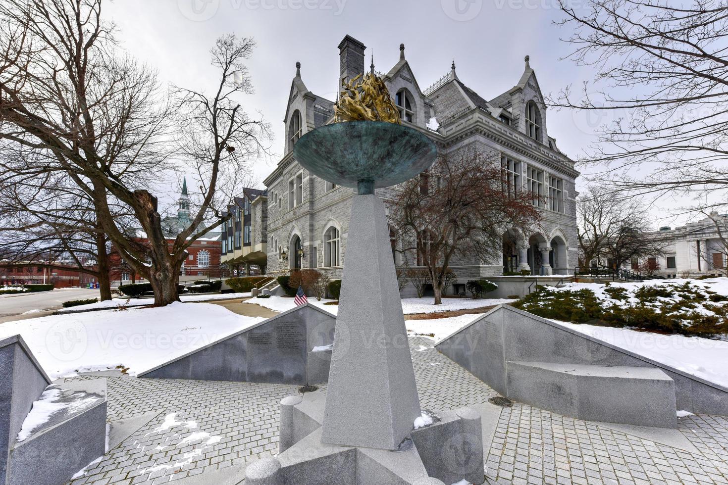 New Hampshire Legislative Office Building, Concord, New Hampshire, USA. Legislative Office Building, built in 1884 with Victorian style, was formerly post office of Concord. photo