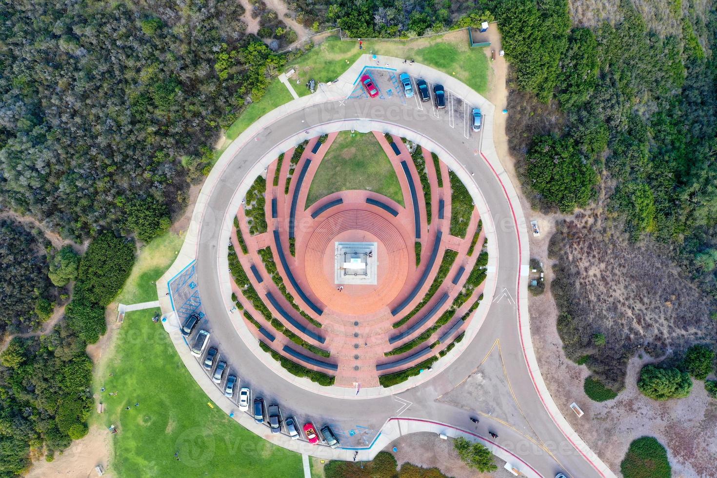 cruz de hormigón en el monte soledad en la jolla, san diego, california. foto