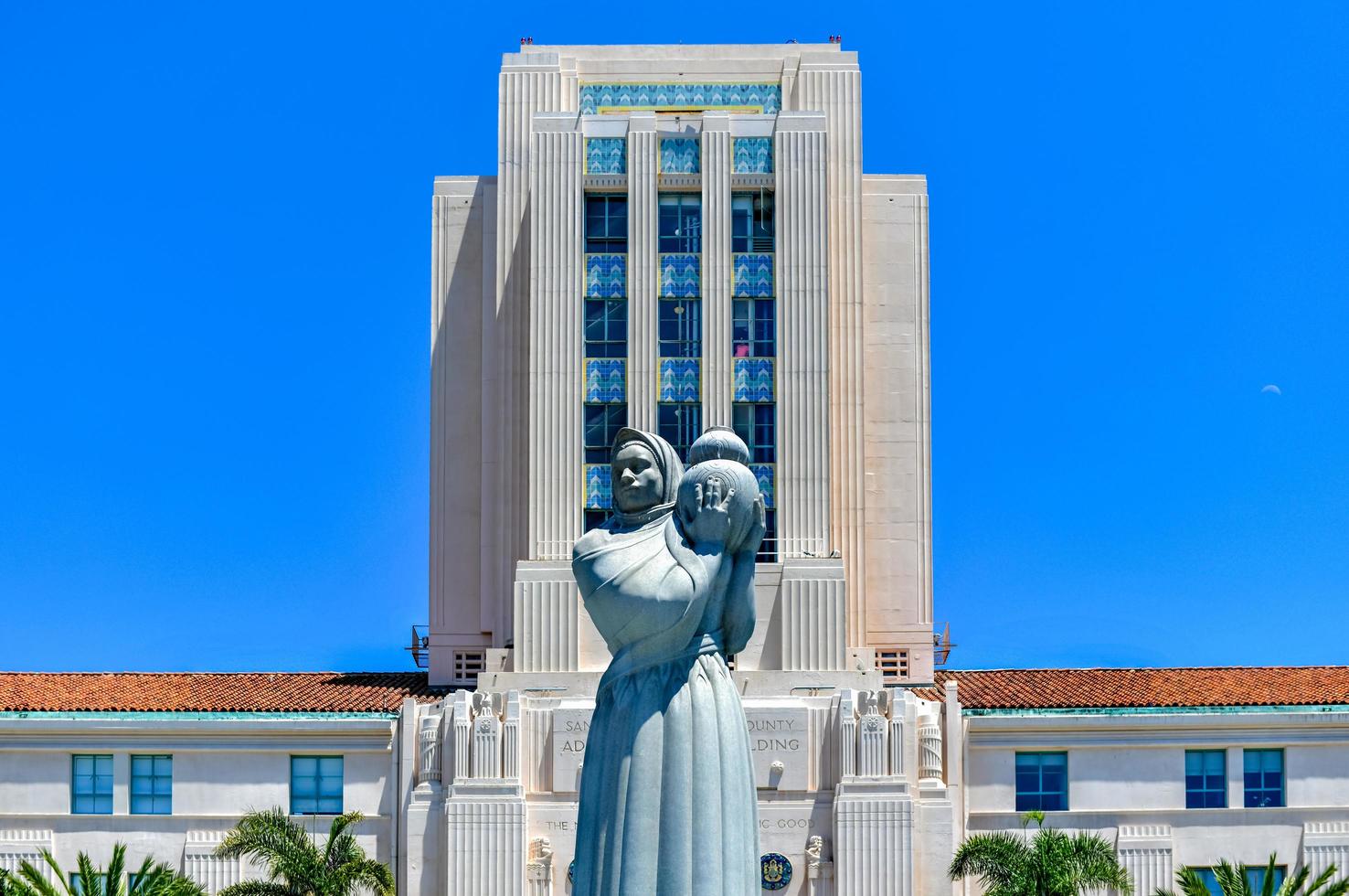 San Diego and County Administration Building and San Diego County Clerk's office in Waterfront Park, 2022 photo