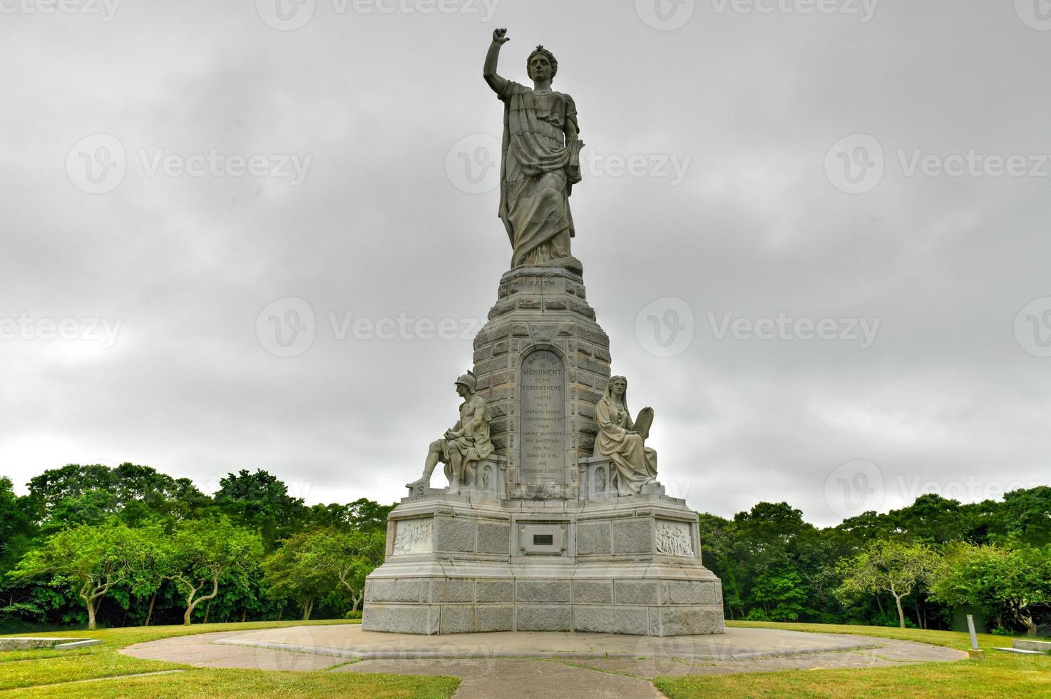 National Monument to the Forefathers in Plymouth, Massachusetts, erected by the Pilgrim Society in 1889 photo