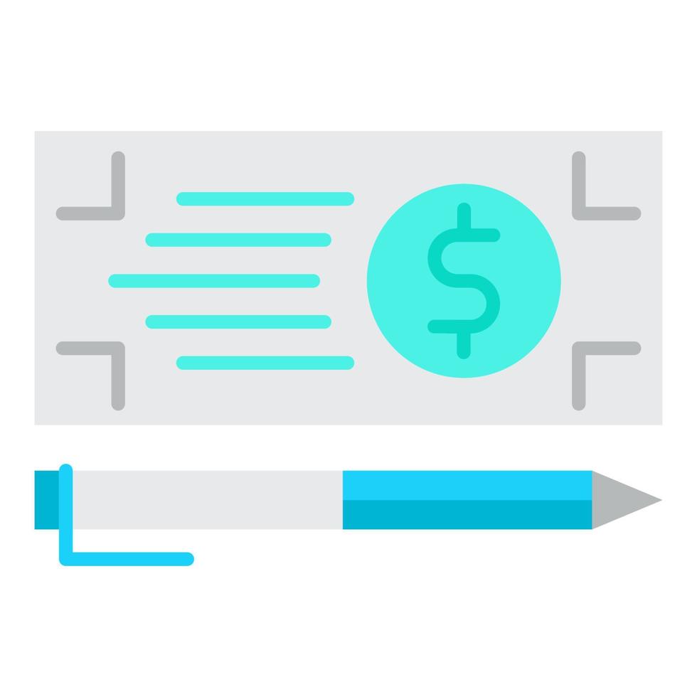 bank check payment icon, suitable for a wide range of digital creative projects. Happy creating. vector