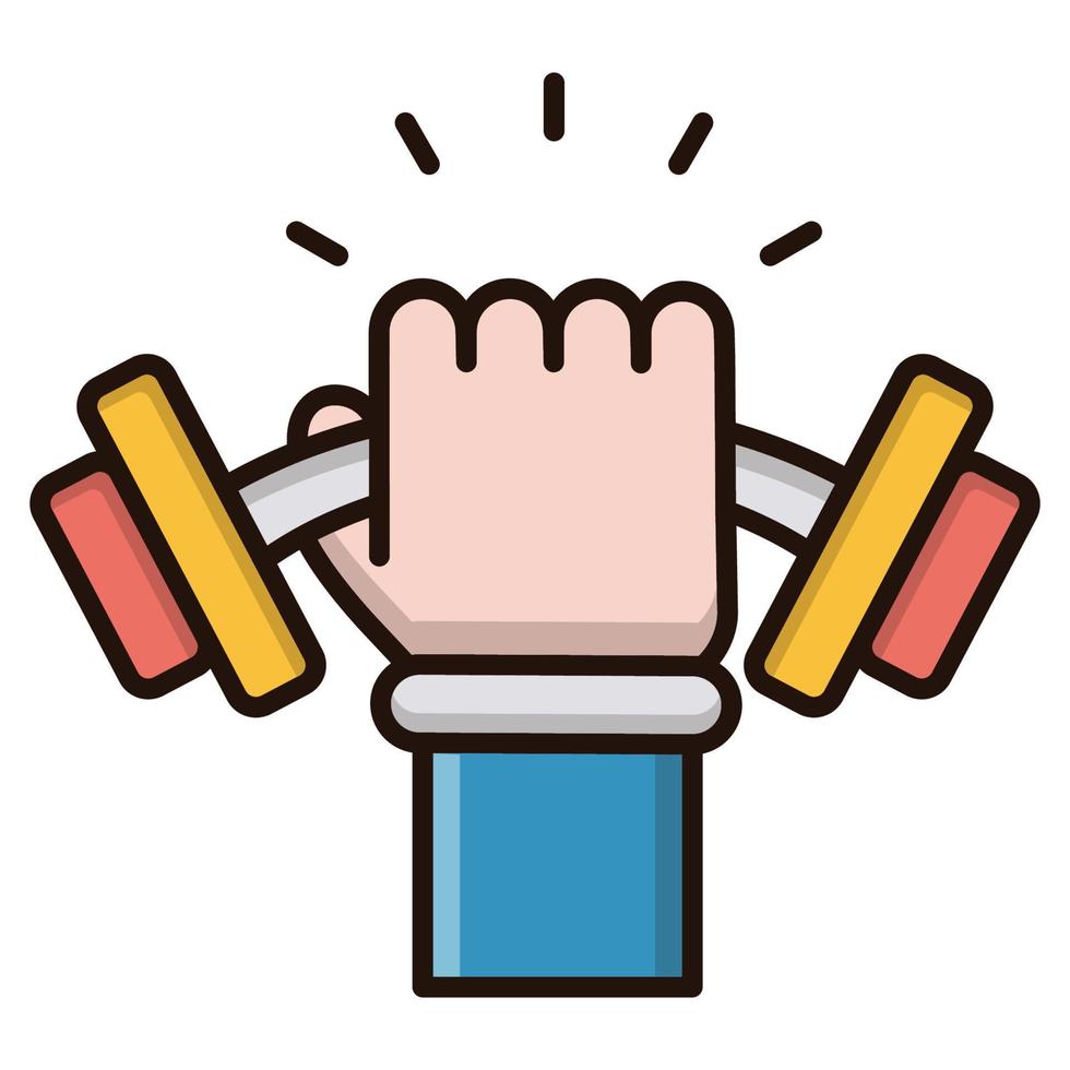 strength icon, suitable for a wide range of digital creative projects. Happy creating. vector