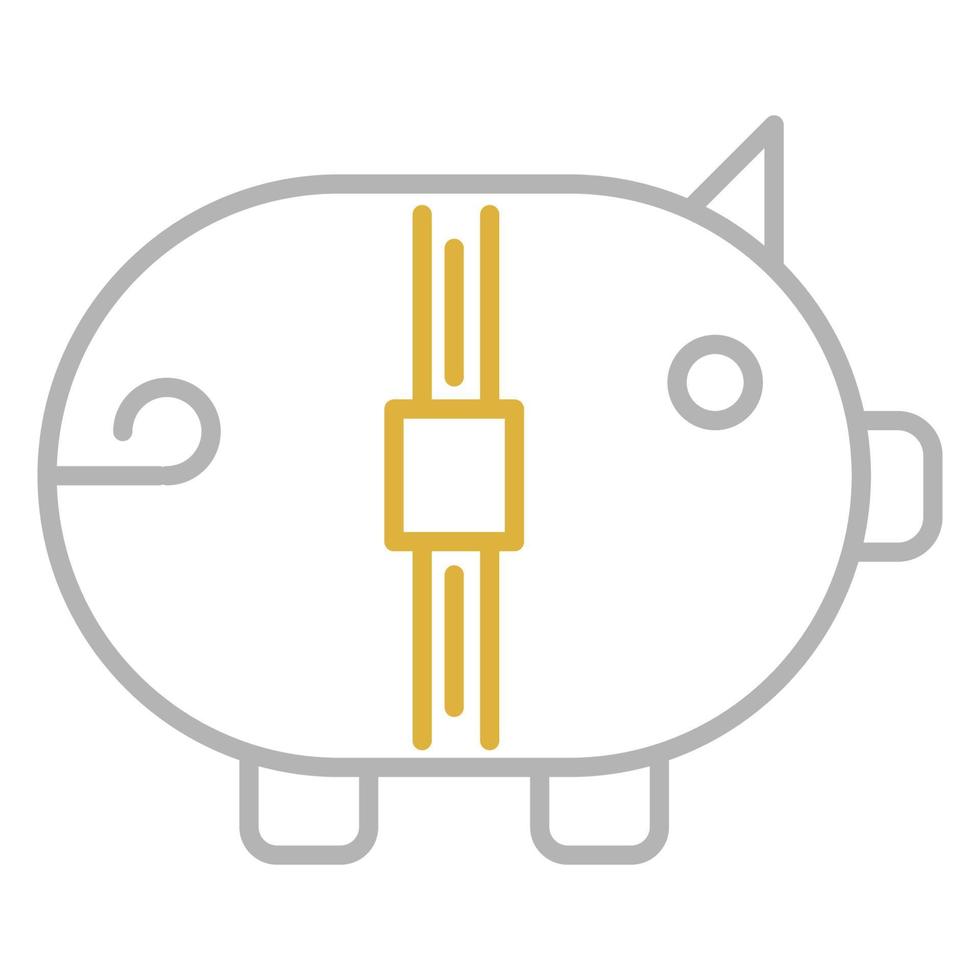 Piggy bank icon, suitable for a wide range of digital creative projects. Happy creating. vector