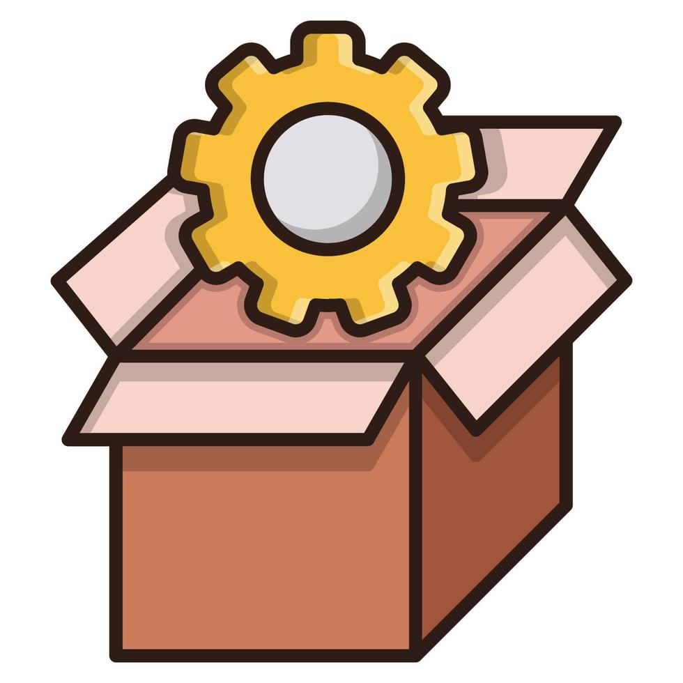 configuration package icon, suitable for a wide range of digital creative projects. Happy creating. vector