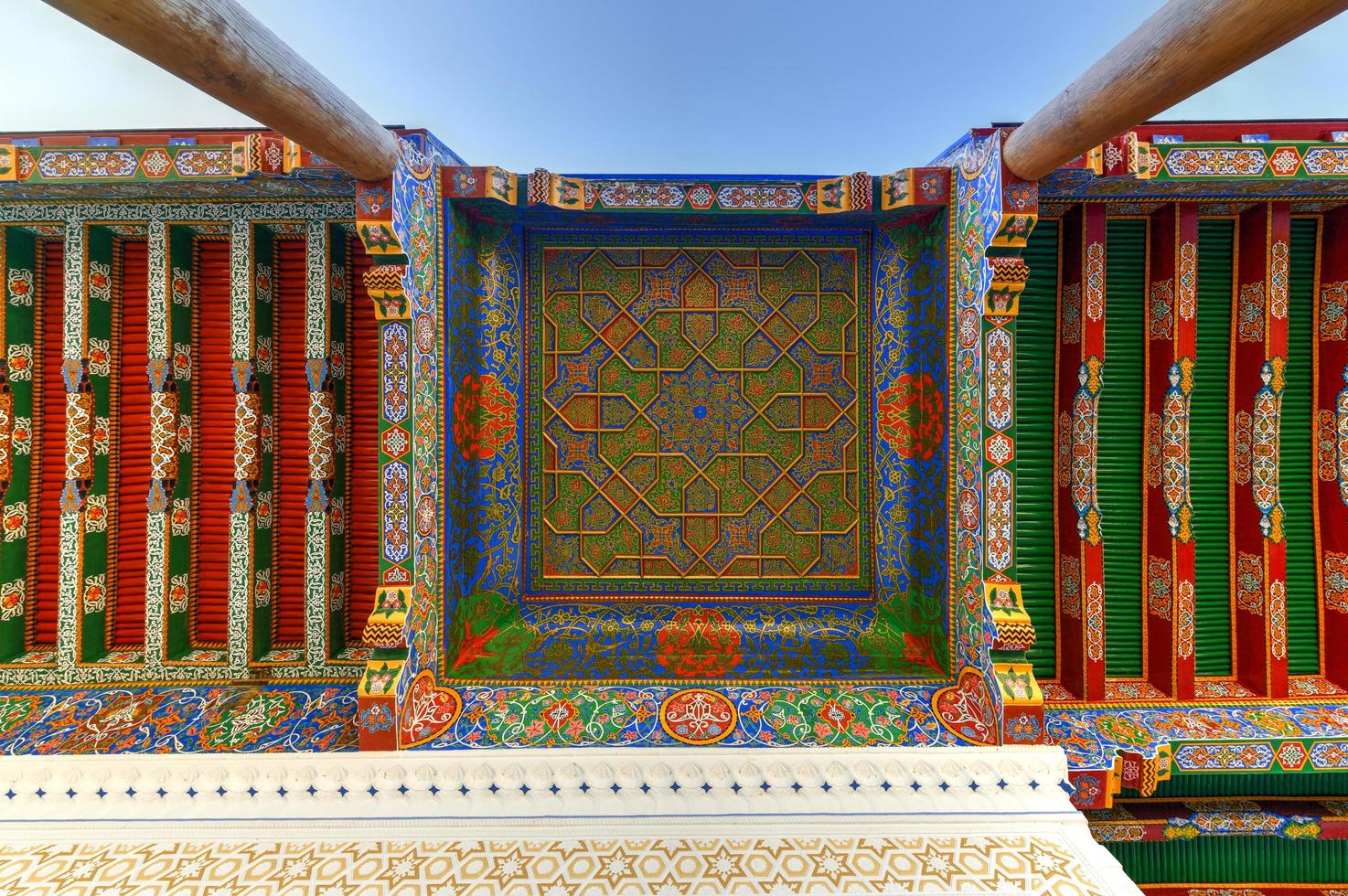 Hazrat Khizr Mosque in Samarkand, Uzbekistan. The mosque was built in the 8th century and was on the hill at the entrance to the city, 2022 photo