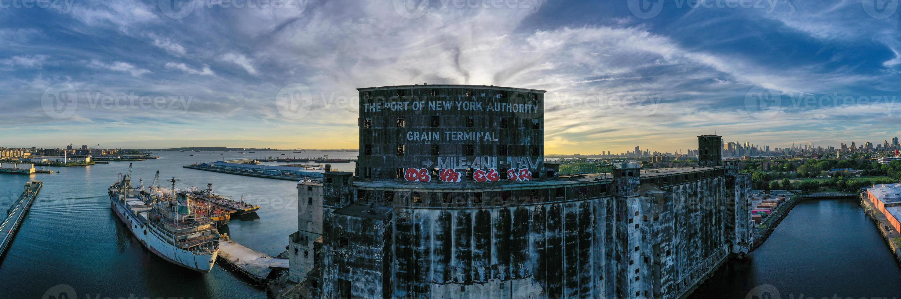 The Red Hook Grain Terminal in the Red Hook neighborhood of Brooklyn, New York. photo