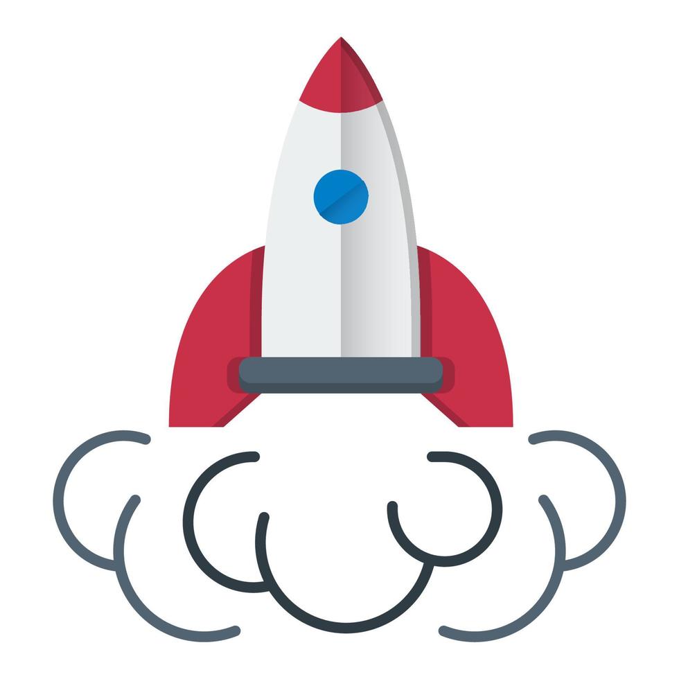 Launch rocket icon, suitable for a wide range of digital creative projects. Happy creating. vector