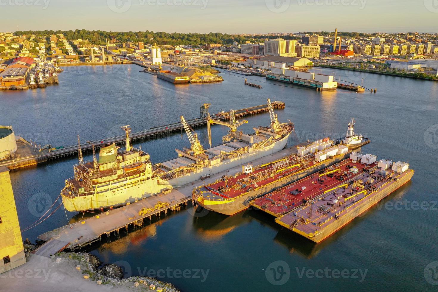The Red Hook Grain Terminal in the Red Hook neighborhood of Brooklyn