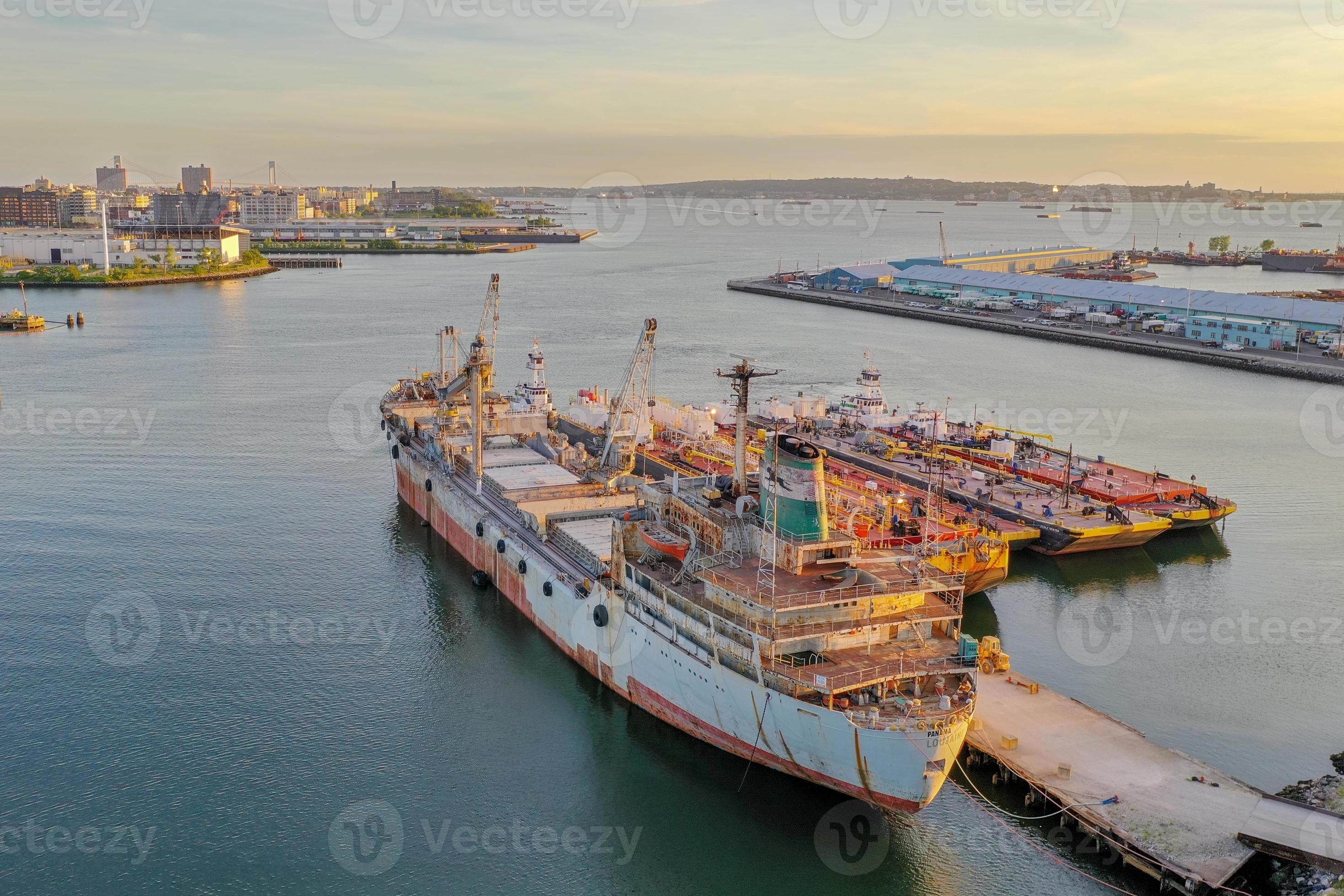 The Red Hook Grain Terminal in the Red Hook neighborhood of Brooklyn