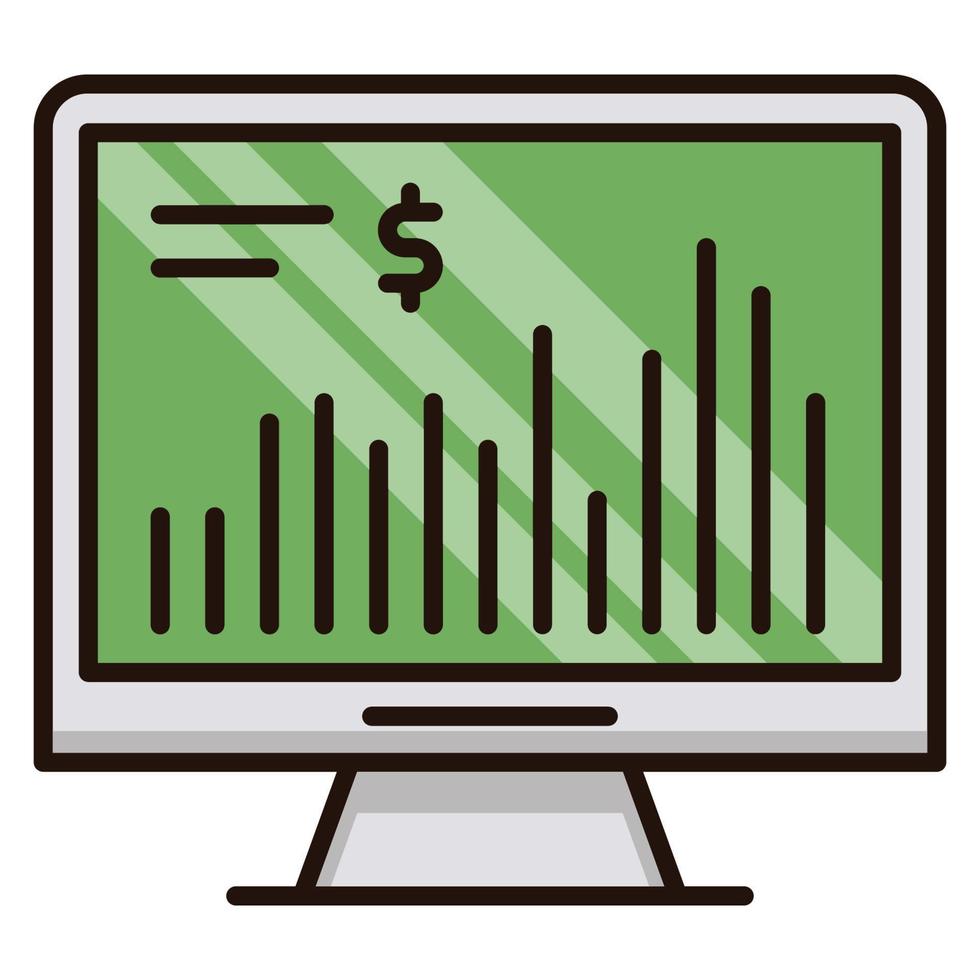 icono del mercado de valores, adecuado para una amplia gama de proyectos creativos digitales. feliz creando. vector