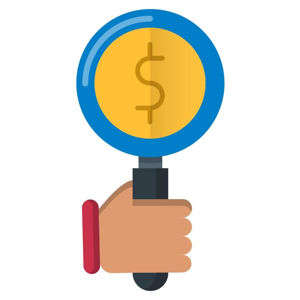 money search icon, suitable for a wide range of digital creative projects. Happy creating. vector
