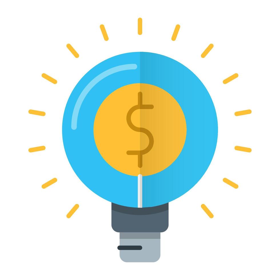 icono de idea de dinero, adecuado para una amplia gama de proyectos creativos digitales. feliz creando. vector