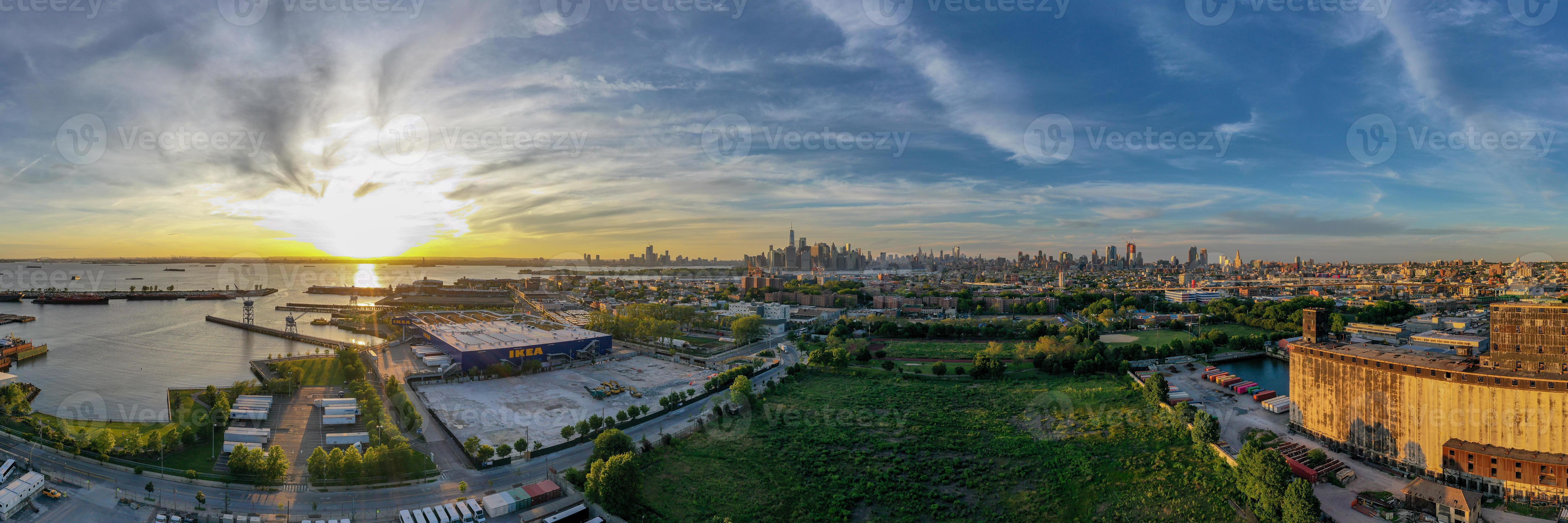 The Red Hook Grain Terminal in the Red Hook neighborhood of Brooklyn