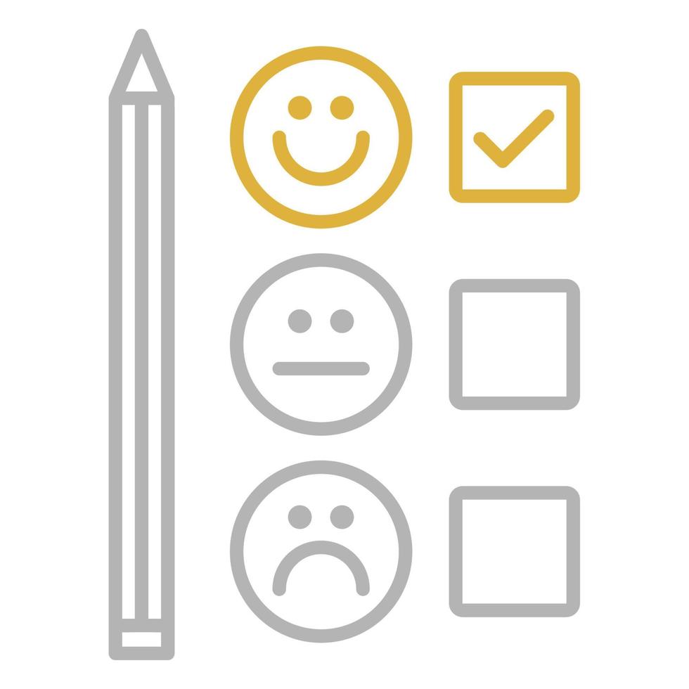 Customer satisfaction survey icon, suitable for a wide range of digital creative projects. Happy creating. vector