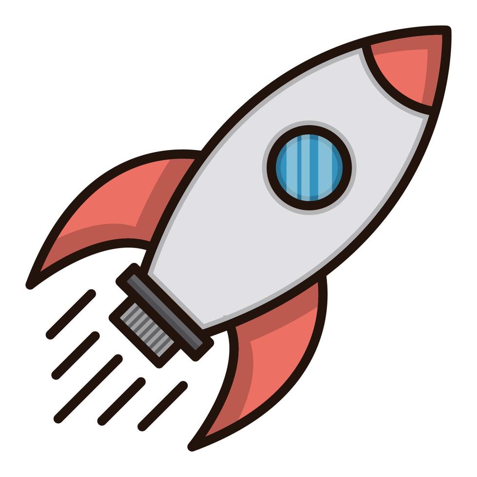 rocket icon, suitable for a wide range of digital creative projects. Happy creating. vector