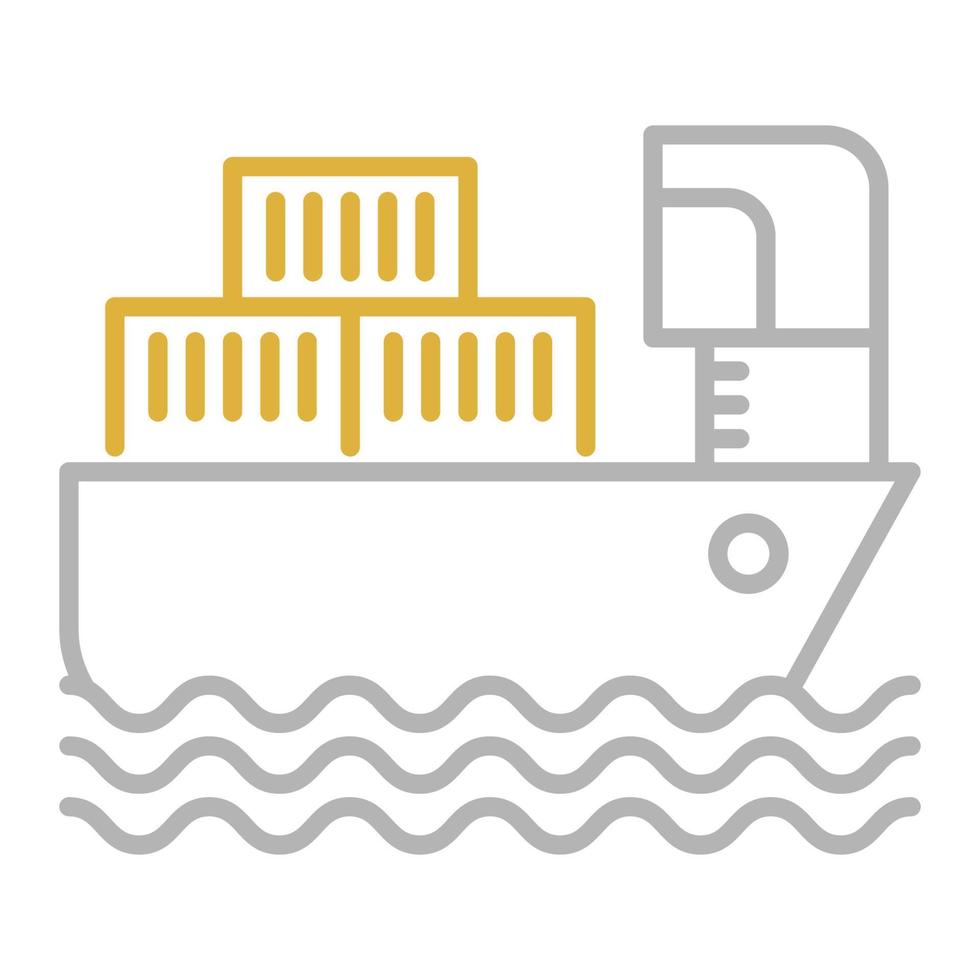 Cargo ship icon, suitable for a wide range of digital creative projects. Happy creating. vector