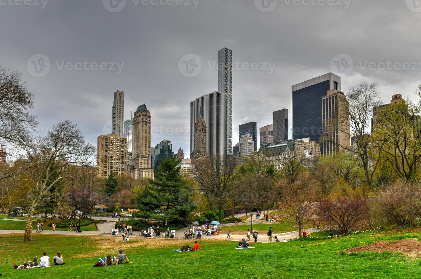 Skyscrapers along Central Park South. Also known as Billionaries Row in New York City. photo