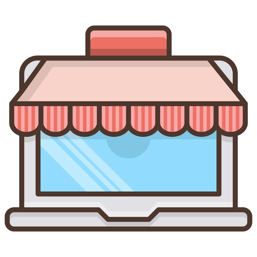 Online shopping icon, suitable for a wide range of digital creative projects. Happy creating. vector