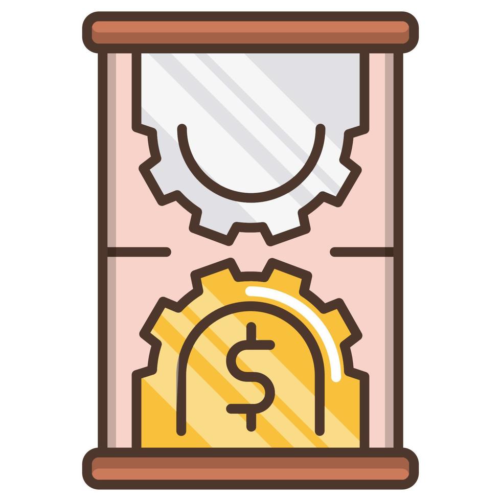 icono de eficiencia de tiempo, adecuado para una amplia gama de proyectos creativos digitales. feliz creando. vector