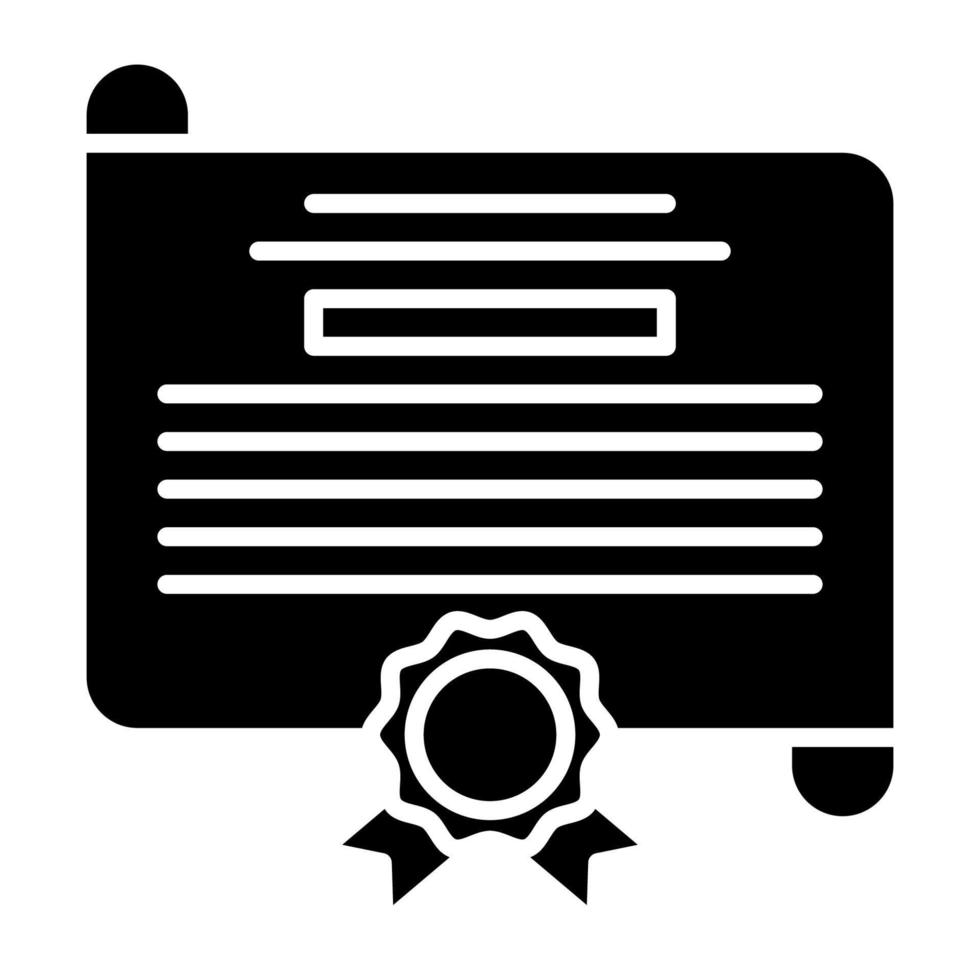 icono de certificado, adecuado para una amplia gama de proyectos creativos digitales. feliz creando. vector