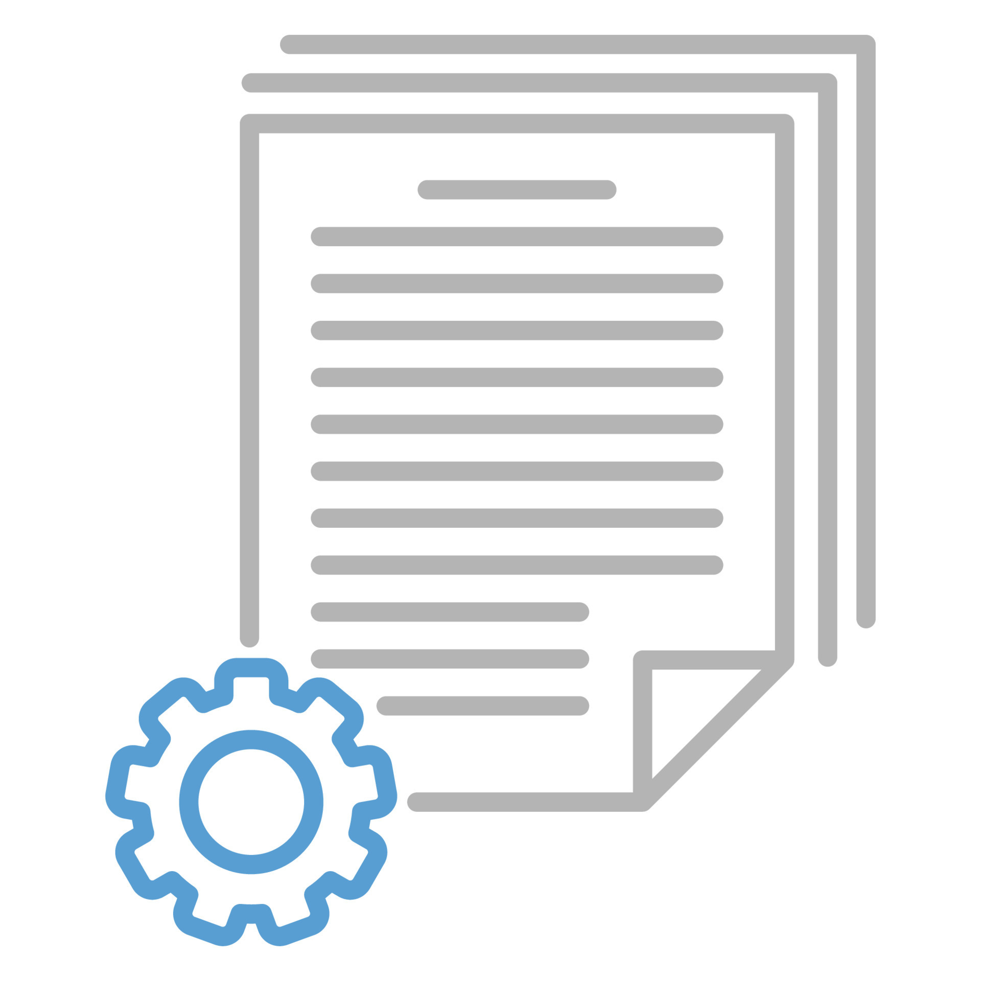 Batch processing icon, suitable for a wide range of digital creative ...