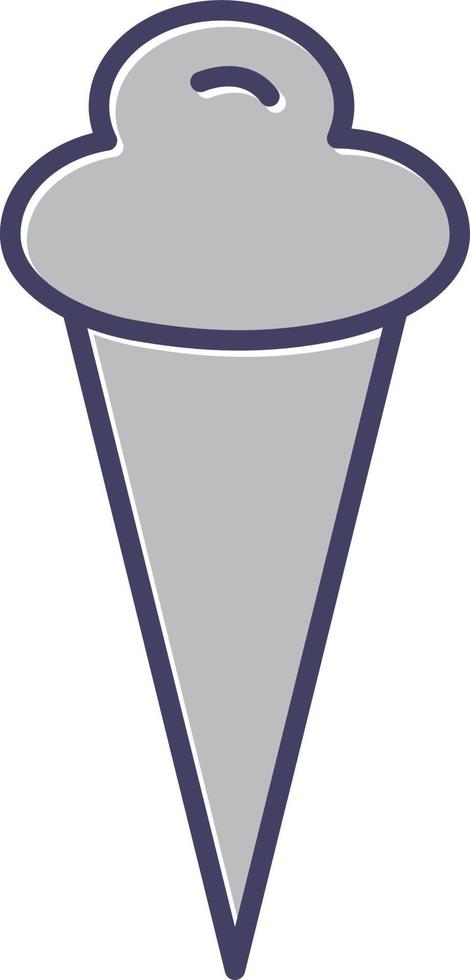 icono de vector de cono de helado