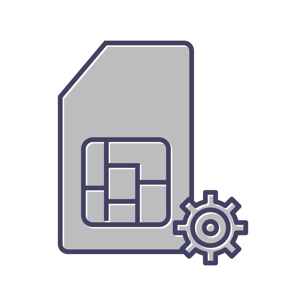 SIM Management Vector Icon