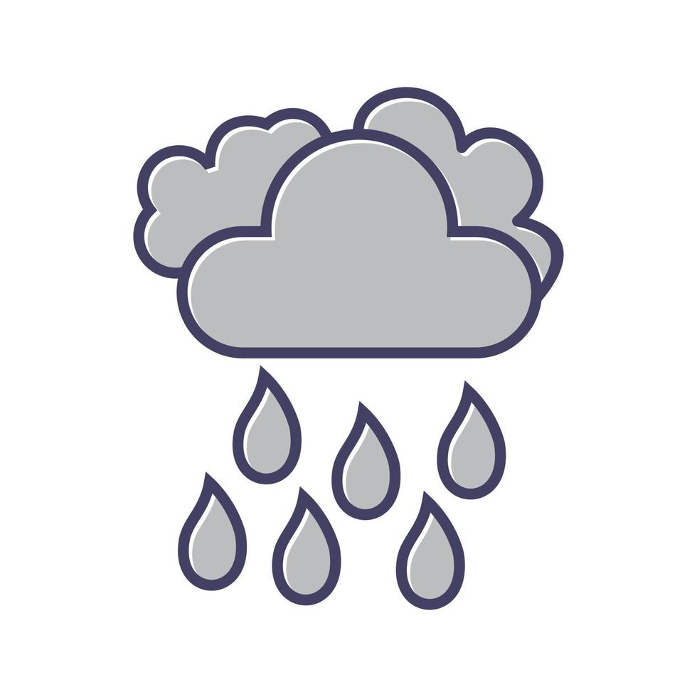 Light Rain Vector Icon