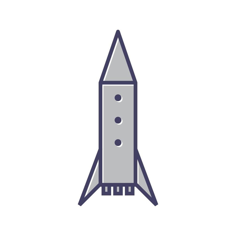 Space Rocket Vector Icon