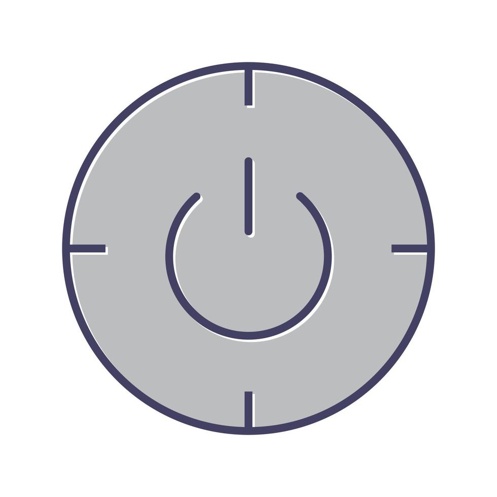 Scheduled power on and off Vector Icon