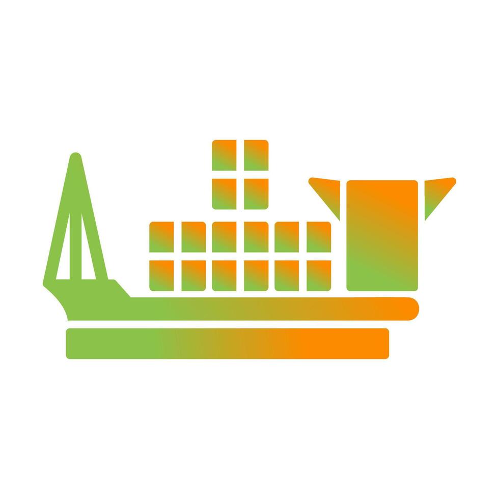 Cargo Ship Vector Icon