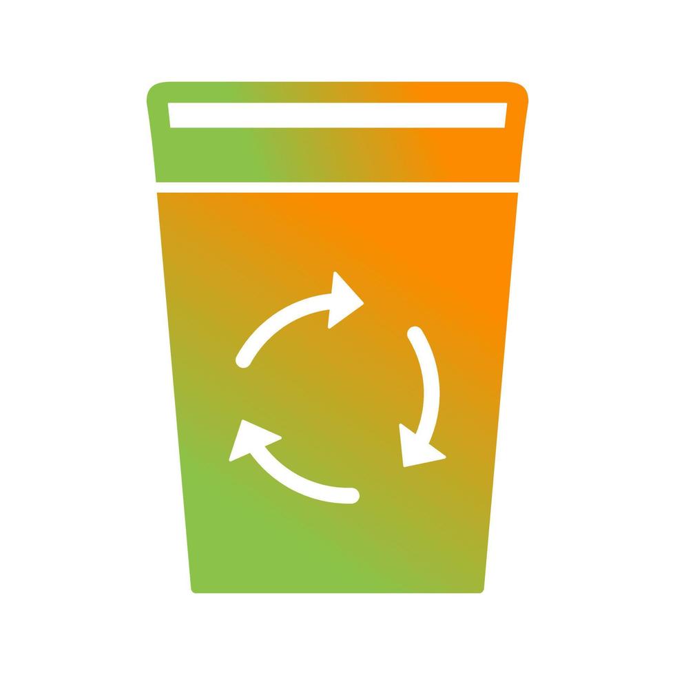 icono de vector de papelera de reciclaje